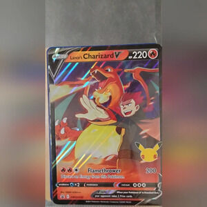 Lances Charzard jumbo Holo black star promo card